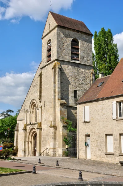 Frankrike, pittoreska kyrkan av villennes sur seine — Stockfoto