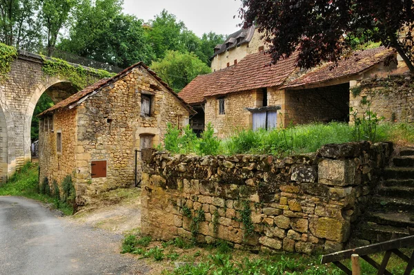 França, pitoresca aldeia de Aillac — Fotografia de Stock