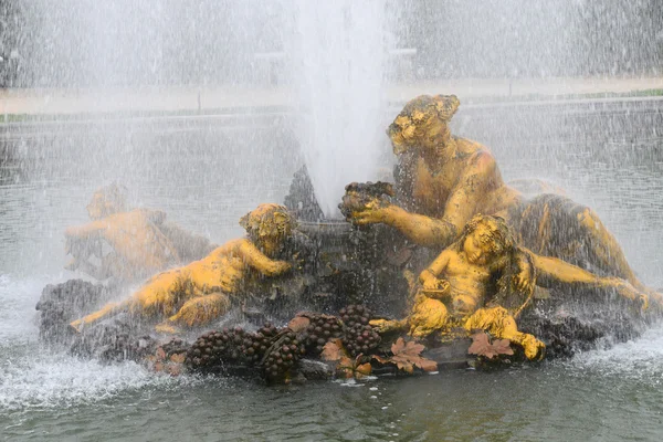 Francie, fontána v parku palác versailles — Stock fotografie