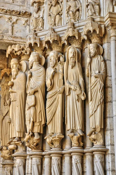 Frankrijk, de kathedraal van Chartres in Eure et Loir — Stockfoto