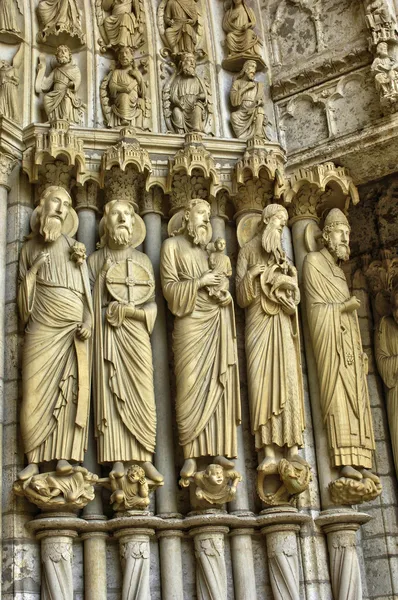 Frankrike, Chartres katedral i Eure et Loir — Stockfoto