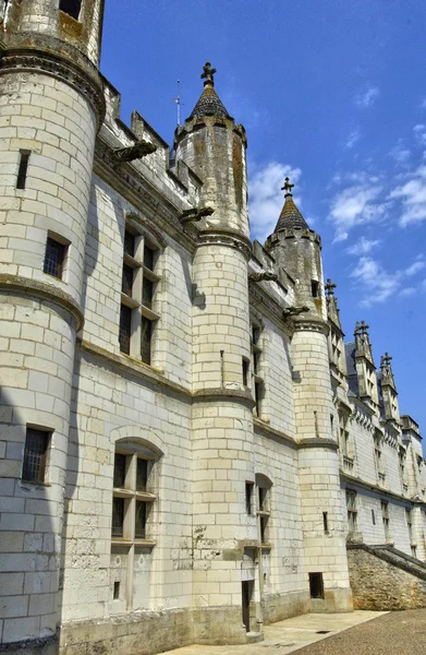 Schloss der Loches in indre et loire — Stockfoto