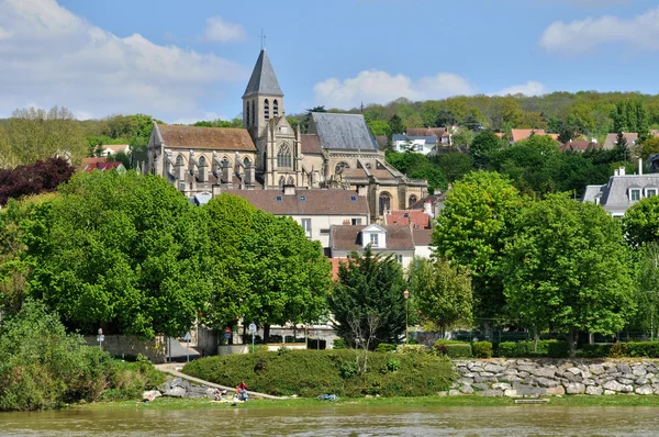 France, village pittoresque de Triel sur Seine — Photo