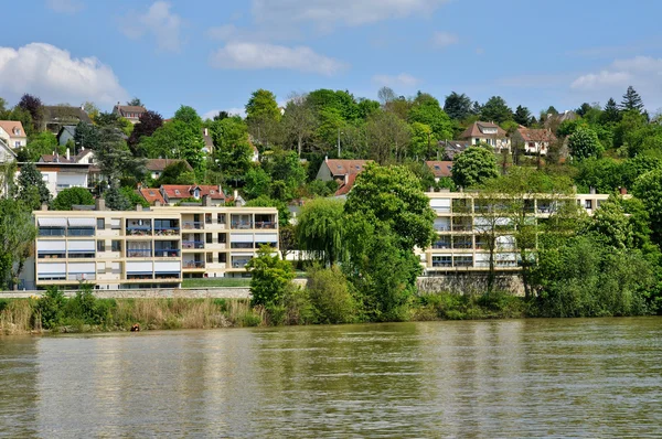 Frankrijk, schilderachtig dorp van triel sur seine — Stockfoto