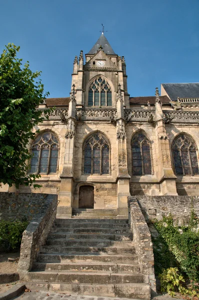 Франція, історичної церкви Трієль-сюр-Сен — стокове фото