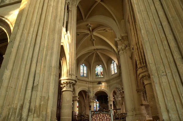 France, historical church of Triel sur Seine — Stock Photo, Image