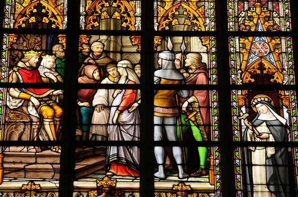 Bélgica, pitoresca catedral de Bruxelas — Fotografia de Stock