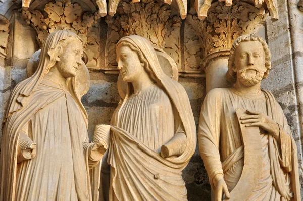 Francia, la catedral de Chartres en Eure et Loir — Foto de Stock