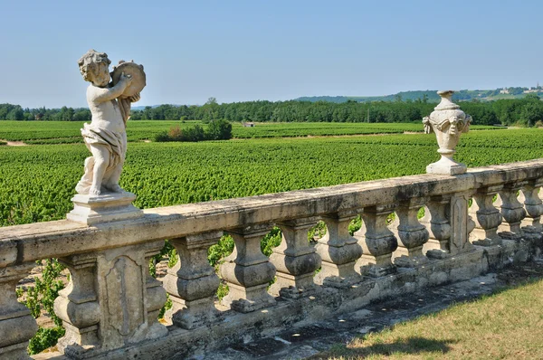 Castello classico di Malle in Gironda — Foto Stock