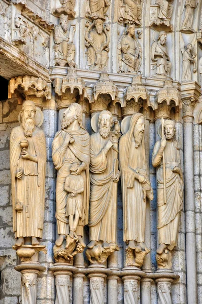 Franciaország, a Chartres katedrális Eure et Loir — Stock Fotó