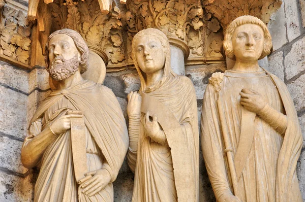 France,  the Chartres cathedral in  Eure et Loir — Stock Photo, Image