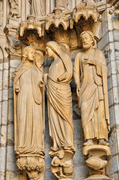 Perancis, Katedral Chartres di Eure et Loir — Stok Foto