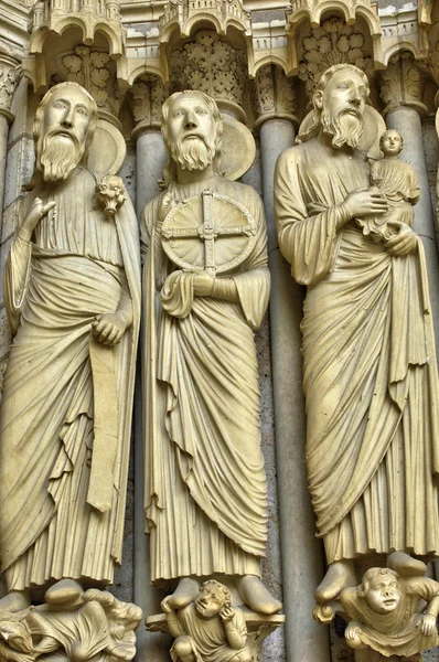 Francja, katedra w Chartres w Eure et Loir — Zdjęcie stockowe