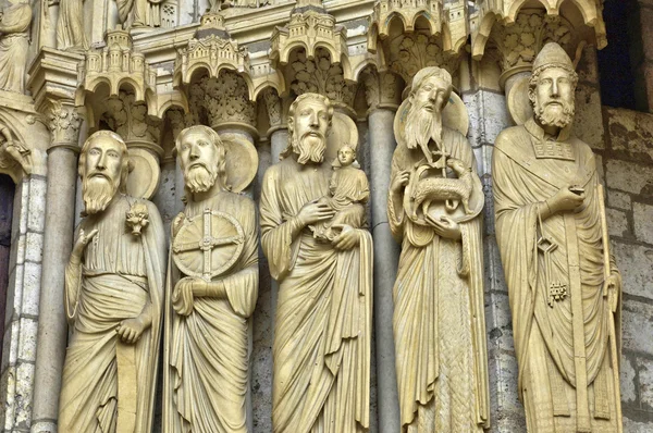 Francja, katedra w Chartres w Eure et Loir — Zdjęcie stockowe