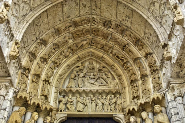 Frankrike, Chartres katedral i Eure et Loir — Stockfoto