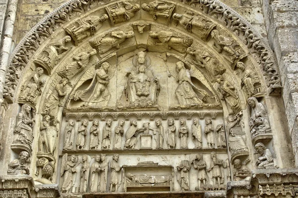 Frankrike, Chartres katedral i Eure et Loir — Stockfoto