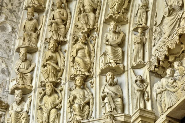 Франция, Кафедральный собор Шартрес в Эр и Луаре — стоковое фото