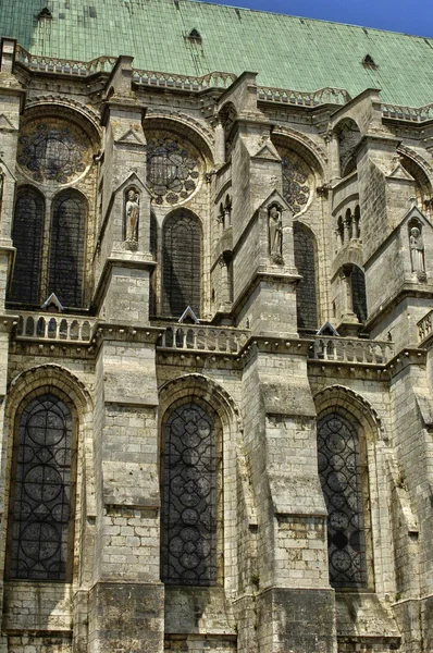 France,  the Chartres cathedral in  Eure et Loir — Stock Photo, Image
