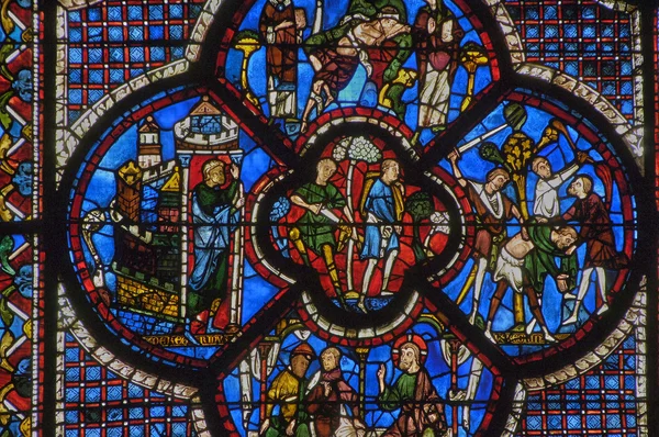 Frankrike, Chartres katedral i Eure et Loir — Stockfoto