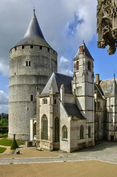 Chateaudun eure içinde kale et loir — Stok fotoğraf