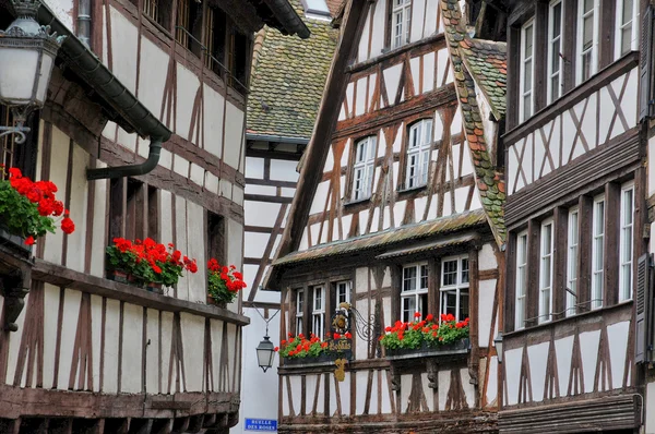 Alsacia, casco antiguo e histórico de Estrasburgo — Foto de Stock