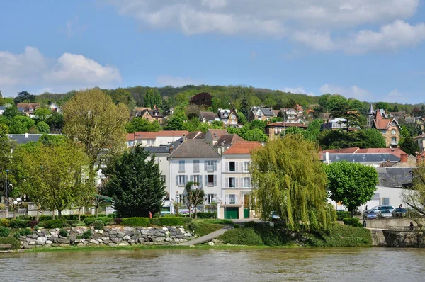França, pitoresca aldeia de Triel sur Seine — Fotografia de Stock