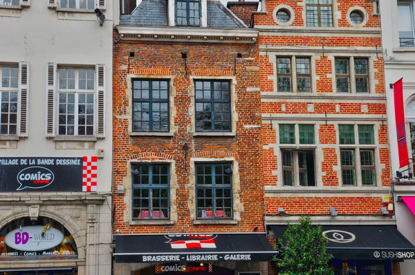 Belgio, pittoresco quartiere Sablon di Bruxelles — Foto Stock