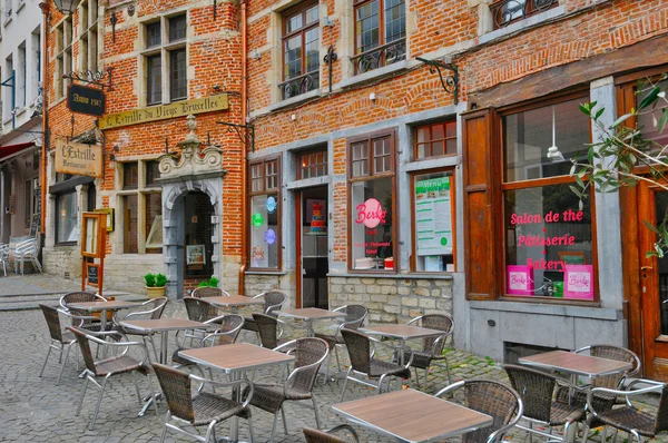 Belgie, malebné sablon čtvrti Bruselu — Stock fotografie