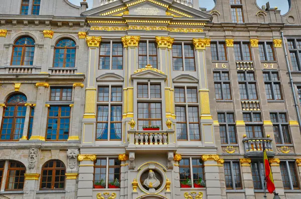 Bélgica, pintoresca Grand Place de Bruselas — Foto de Stock