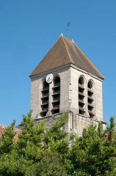 França, a pitoresca igreja de Ableiges — Fotografia de Stock