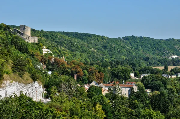 Francie, v malebné vesničce la roche guyon — Stock fotografie