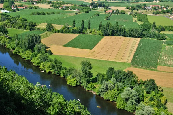 Perigord, Dordogne valley in Castelnaud la Chapelle — Stock Photo, Image