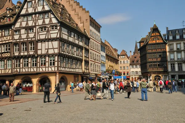 La Place de la Cathedrale em Estrasburgo — Fotografia de Stock