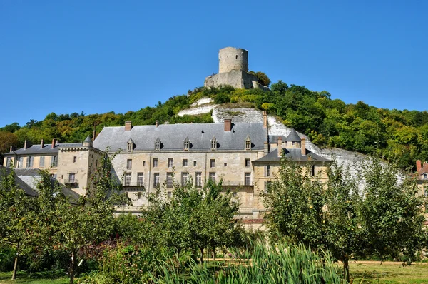 France, the picturesque village of La Roche Guyon — Stock Photo, Image