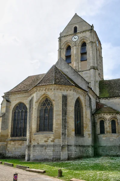 Fransa, auvers-sur oise Kilisesi — Stok fotoğraf