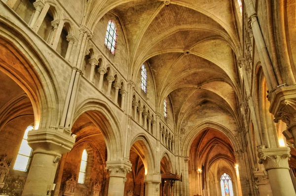 Francja, Kościół auvers sur oise — Zdjęcie stockowe