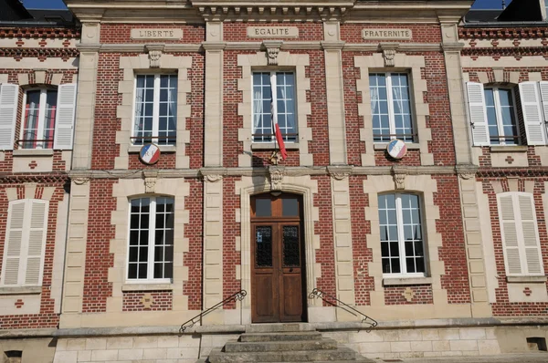 Ile de france, de stad van gasny — Stockfoto