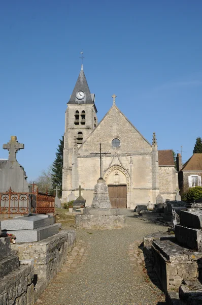 Francia, la iglesia histórica de Villers en Arthies —  Fotos de Stock