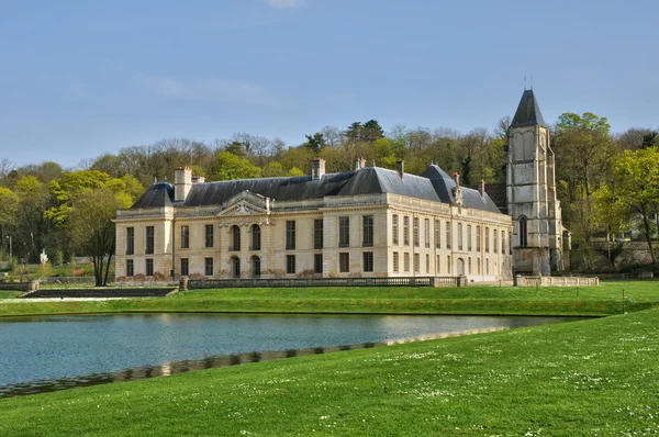 Frankrike, slottet av mery sur oise — Stockfoto