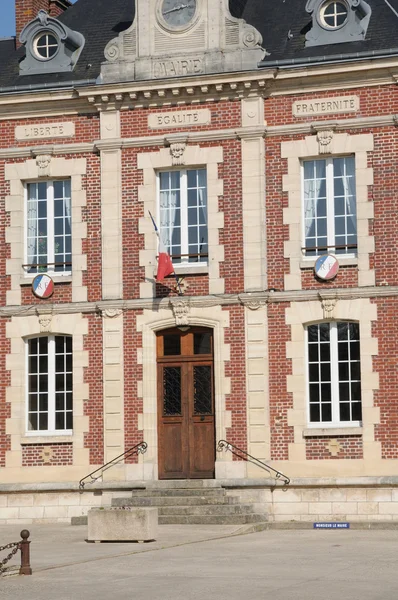 Ile de france, de stad van gasny — Stockfoto