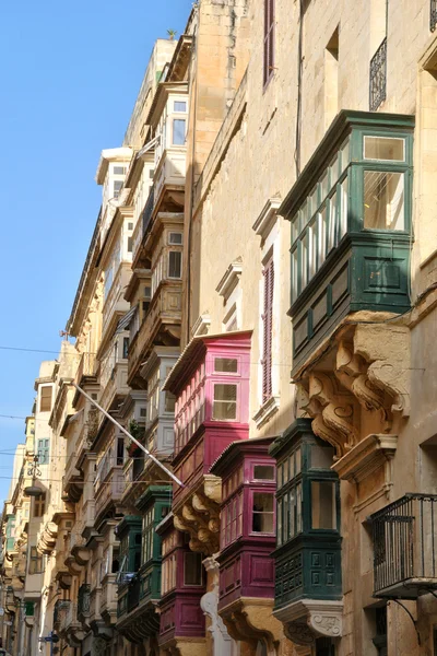 Malta, malebné město valetta — Stock fotografie