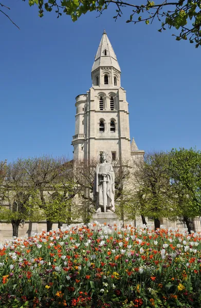 Франція, колегіальний Церкви про конфіденційність у Les Івлін — стокове фото