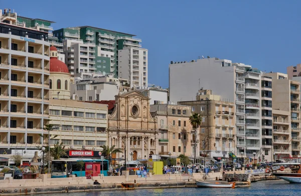 Μάλτα, γραφικής πόλης sliema — Φωτογραφία Αρχείου