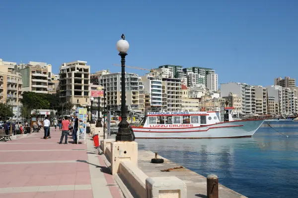 Malta, malebné město sliema — Stockfoto