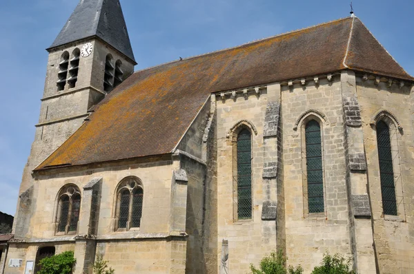 Frankrike, saint gildard kyrka longuesse — Stockfoto