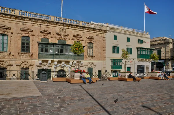 Malta, orașul pitoresc Valetta — Fotografie, imagine de stoc