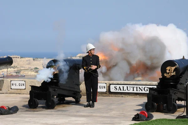 Malta, malebné město valetta — Stock fotografie