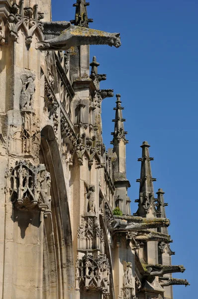 France, collegiate church of Poissy in Les Yvelines — Stock Photo, Image