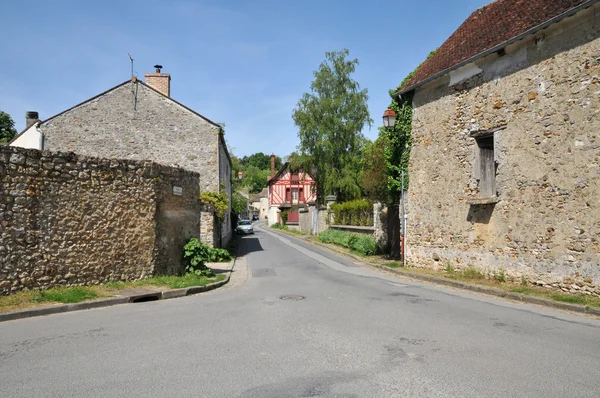 Francie, malebné vesnici fremainville ve val d oise — Stock fotografie