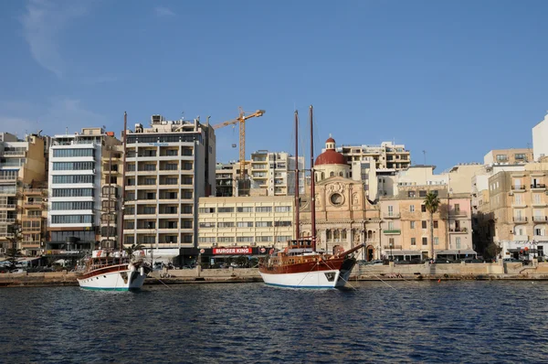 Malta, malebné město sliema — Stockfoto